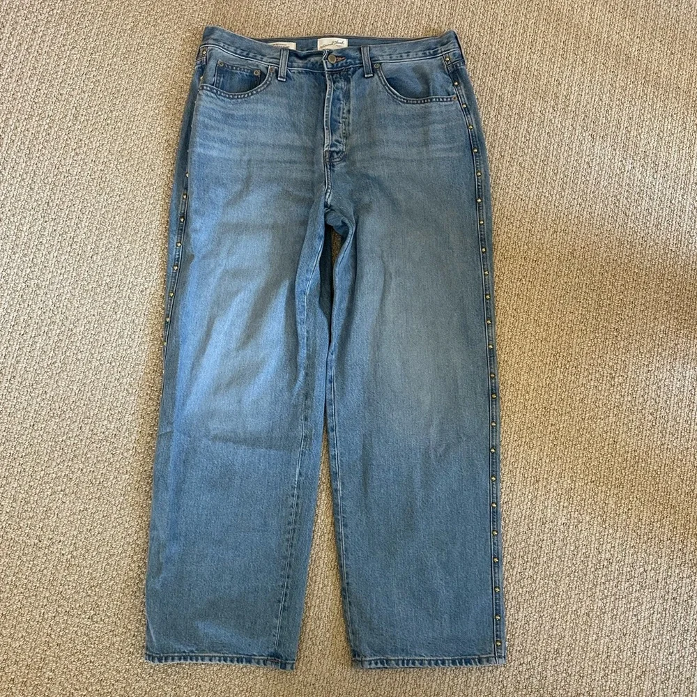 Universal Thread Mid-Rise Studded 90’s Baggy Jeans - Picture 4 of 10